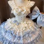 Magus Lolita Kleit Babalua JSK Kleit Printsessi Pidulik Kleit XS taevasinine v&auml;rv