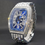 Hip Hop t&auml;is teemantidega meeste k&auml;ekell Luksuslik spordimoe Orologio Uomo roostevabast terasest rihmaga Lihtne stiil uue ajastu Herrenile watches For Men gray