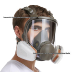 T&auml;ismask 6800 mudel gaasimaski jaoks v&auml;rvipihustamiseks, keemiat&ouml;&ouml;stuseks ja pestitsiidide kasutamiseks - Lai vaatev&auml;li, silikoon, tulet&otilde;rjeks valmis. Mask Body + No.4 Filter Cartridge