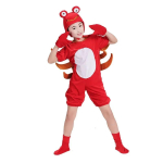 Lapsed Halloweeni s&uuml;nnip&auml;evapidu Cosplay koomiks punane krabi homaar Kost&uuml;&uuml;m riided kombinesoon m&uuml;ts kingad 100 beež