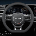 Nahast autojuhtimiskangi kate Kia Niro Sorento Picanto Seltos Carnival K5 Ceed K4 K3 Xceed Sportage 2015 - 2023 2024 2025 ljcmw22 jaoks black