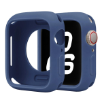 Pehme silikoon&uuml;mbris Apple Watchile 46mm 44mm 45mm 40mm 41 49mm 38 42 mm Kaitsmekate iWatch Series Ultra 10 9 8 7 SE 6 Series 4 5 6 SE 44MM tumesinine v&auml;rv
