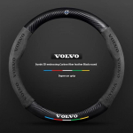 Auto roolikatte Volvo XC40 XC60 XC70 XC90 C30 C40 S60 S80 S90 V40 V60 V90 ES90 jaoks Suede 38cm Libisemisvastane Autotarvikud s&uuml;sinikkiust must v&auml;rv