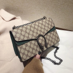 Kett-kott naiste uus moodne mitmek&uuml;lgne &uuml;he &otilde;la crossbody k&otilde;rge kvaliteediga Bacchus v&auml;ike ruudukujuline kott black