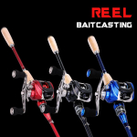 Baitcasting kalastusrull 17 +1 varjestatud laagrid s&uuml;sinikkiust t&otilde;mbe vasak parempoolne valurull Left Hand must