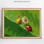 Teemanttikandid t&auml;isekraaniga lepatriinu 5D ristpistes mosaiik teemantmaal 20X30CM