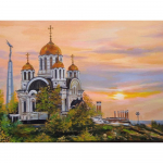 Teemantmaaling &Otilde;igeusu kristluse kirik Teemanttikandid Maastik Religioon Kodukaunistus 20X30CM