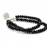 Les Tr&eacute;sors De Lily [I2751] - Bracelet cr&eacute;ateur 'Sissi' noir must