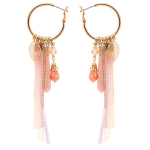 Les Tr&eacute;sors De Lily [Q8757] &ndash; disainitud k&otilde;rvar&otilde;ngad 'Acapulco' roosast kullast - 30 mm 80 mm Heleroosa