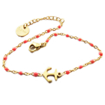 Les Tr&eacute;sors De Lily [R0272] &ndash; roosast kullast Ancre Marine terasest disainik&auml;ev&otilde;ru &ndash; 9x8 mm Heleroosa