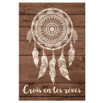 Les Tr&eacute;sors De Lily [P0292] &ndash; pruun 'Boho' l&otilde;uend (Uskuge oma unistustesse) - 34x23 cm pruun