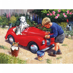 Nutikas poiss 5d isetehtud teemanttikandid t&auml;isringi teemantmaal 20X30CM