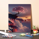 DIY maalimine numbrite j&auml;rgi Digitaalne &otilde;limaal Hobid &Otilde;limaal Kodukaunistus Kujutav kunst Numbrid &Otilde;limaal Numbrite maalimine 40x50cm no frame