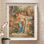 DIY 5D teemanttikandid t&auml;isteemantmaal Ristpistes teemantmosaiik pilt kividest kaunistus kingitus Full Round 20X30CM