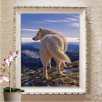 Teemantmaal T&auml;ispuuritud ruudukujulised kivid tikandid Teemantkunst Seinakunst Dekoor Full Round 20X30CM