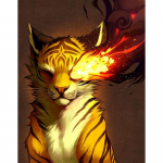 Ruut/&uuml;mmargune teemant 5D DIY Teemantmaal  tiiger  3D tikandid Ristpistes Vesi Teemant Illustratsioon Mosaiik Dekoratsioon Full Square (20X30CM)