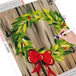 Teemantmaal T&auml;isruudukujuline &uuml;mmargune j&otilde;ulup&auml;rg Teemanttikandid Multifilm Kodukaunistus Seinakunst Full Round (20X30CM)