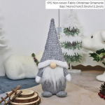 J&otilde;ulud n&auml;ota nukk H&auml;id j&otilde;ulukaunistusi koju J&otilde;ulukingitused 2020. aasta j&otilde;ulukaunistused Navidad Head uut aastat 31*14cm valge