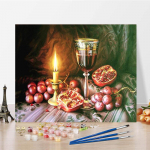 Maalimine numbrite j&auml;rgi DIY Digitaalne &otilde;limaal Dekompressioon K&auml;sitsi maalitud l&otilde;uendimaal Kodukaunistus 40x50cm no frame