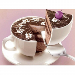 5D DIY Teemantmaalide Magustoidu Ristpistekomplekt Mosaiik Teemanttikandid Roos T&auml;is&uuml;mmargune/ruudukujuline puur Kodukaunistus Round 20x30cm