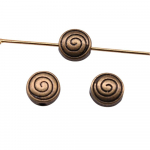 10 tk mullivanni helmed, keermega helmed, v&auml;ikesed augud vahet&uuml;kid helmed ripats Jewelri antiik pronks v&auml;rv 8x8x4mm