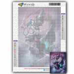 Teemantmaalim&auml;ngu tegelaste Jinx ristpistekomplektid Tikand n&auml;put&ouml;&ouml;komplektid Teemantmosaiigist portree k&auml;sitsi valmistatud kingitus Full Round 20X30CM