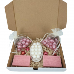 Orgaaniline seep - Seebikarp - Roosil&otilde;hn - 20 roosat vannip&auml;rlit - Roosa seep