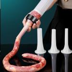 Liha t&auml;iteained Masina Vorstivalmistaja Stuffer Push Manuaalne Vajutage 3 d&uuml;&uuml;si lehter