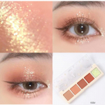 Viiev&auml;rviline mitteujuv puuder Earth Color lauv&auml;rv Matte Pearl Glitter lauv&auml;rv 01