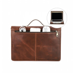 Ehtne nahast &uuml;mbris Macbook Pro 14,2-tollise 2021. aasta veisenahast kaasaskantava &auml;rireisi s&uuml;learvuti varruka jaoks pruun