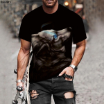 Couple Wolf Print T-s&auml;rk Meeste 3D T-s&auml;rk Drop Ship Top l&uuml;hikeste varrukatega Camiseta &Uuml;markaelusega T-s&auml;rk Fashion Casual Brand XL