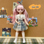30 cm mini liigutatav 23 liigendatud nuku t&uuml;drukute m&auml;nguasi 3D suurte silmadega BJD printsessi komplektid kleidid kollektsiooni laste nuku kingitus clothes and doll