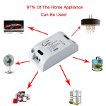 1 tk Smart Switch Timer Diy juhtmevaba l&uuml;liti h&auml;&auml;ljuhtimine Nutikas koduautomaatika