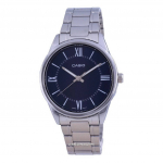 Casio Blue numbrilauaga roostevabast terasest analoogkvartsist MTP-V005D-2B5 MTPV005D-2 meeste k&auml;ekell sinine