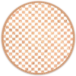 Les Tr&eacute;sors De Lily [A3396] -  Boho  kootud kotiriie, beež ja valge - 38 cm (malelaud) pruun