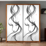 Simulatsiooniga uksekleebised Isekleepuvad ja kleepuvad tapeet Seinakleebised Dekoratsioon Eemaldatav vin&uuml;&uuml;list isetegemise seinakleebis 77X200cm