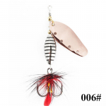 FISH KING Spinner Baits 6g 12g 16g Lusikas kalap&uuml;&uuml;gi landid haugi metallist rihm k&otilde;rge konks Faux bass kalap&uuml;&uuml;gi landid kalap&uuml;&uuml;gi landid 7.7cm/12g