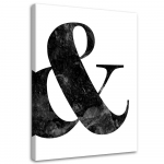 Feeby l&otilde;uenditr&uuml;kk, s&uuml;mbol valgel taustal 40x60 valge/must