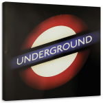 L&otilde;uenditr&uuml;kk Underground London 30x30 mitmev&auml;rviline