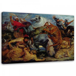 L&otilde;uenditr&uuml;kk The Hunt for the Tiger &ndash; P. P. Rubens 60x40 pruun
