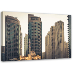L&otilde;uendiprint Dubai Skyline'i pilvel&otilde;hkujad 60x40 hall v&auml;rv