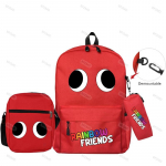 3 tk/komplekt Originaalsed Rainbow Friendsi seljakotid Boy Grilsi jaoks &Uuml;li&otilde;pilaste koolikott Suure mahutavusega m&auml;ngu seljakott &Otilde;lakotti pliiatsi&uuml;mbris