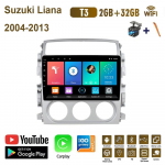 Androidi autoraadio Carplay Suzuki Liana 2004-2013 auto multimeedia videopleier GPS-navigatsioonis&uuml;steem WIFI 2+32GB 2+32GB