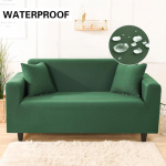Veekindlad &uuml;hev&auml;rvilised elastsed diivanikatted elutoa diivani kattega diivanikate pol&uuml;esternurkne L-kujuline m&ouml;&ouml;bli&uuml;mbris Small(90-140cm)1pc roheline
