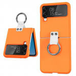 Samsung Z Flip4 s&otilde;rmej&auml;lgedeta s&otilde;rmej&auml;lgedeta s&otilde;rmuse&uuml;mbris Samsung Galaxy Z Flip 4 5g Flip4 Flip3 Flip 3 Zflip4 kaelapaela kate jaoks for Samsung Z Flip 3 oranž