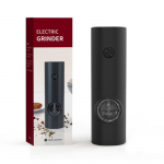 Elektrilise pipraveski automaatne soola- ja pipraveski komplekt koos reguleeritava j&auml;medusega LED-valgustusega v&uuml;rtsiveski k&ouml;&ouml;gividina jaoks Battery  must