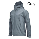 Military Tactical Outdoor Soft Shell tuulekindel fliisjope Meeste armee spordir&otilde;ivad Thermal Hunt Matkasport kapuutsiga jakid 3XL must