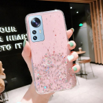 Luksuslik Glitter l&auml;bipaistev pehme &uuml;mbris Xiaomi Mi 12 12X 12S 12T 11 11T 10 10T Pro Lite silikoon&uuml;mbrisele Poco X4 X3 M4 M3 F3 F2 Pro jaoks MI 12 12X must