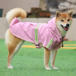 (HJFG) Lemmiklooma vihmamantel mood helkur veekindel lemmiklooma talve vihmamantel koer keskmine suur koer S roosa