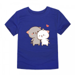 Kawaii Kittensi tr&uuml;kitud T-s&auml;rk t&uuml;drukutele L&uuml;hikeste varrukatega Urban vabaajas&auml;rk Moodne Armas v&auml;ikelaps T&uuml;druk Koduriided Laste T-s&auml;rgid 6T(130)